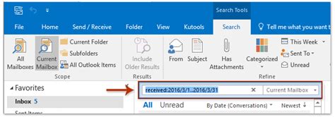 How To Search Outlook Between Dates